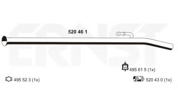 ERNST 520461 Exhaust Pipe